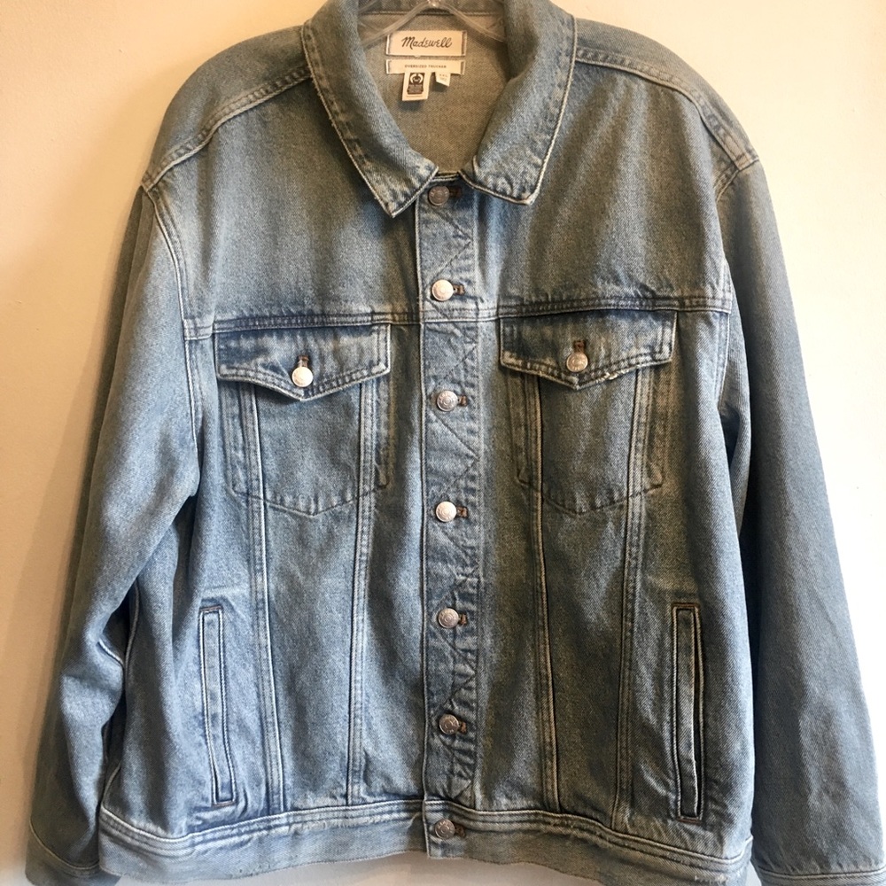 Madewell Oversized Denim Trucker Jacket/Size XXL